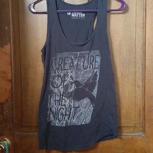 Creature of the night racerback tank top